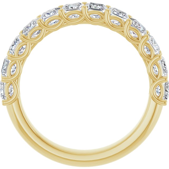 14K Yellow Gold 1/2 CTW Natural Diamond Anniversary Ring