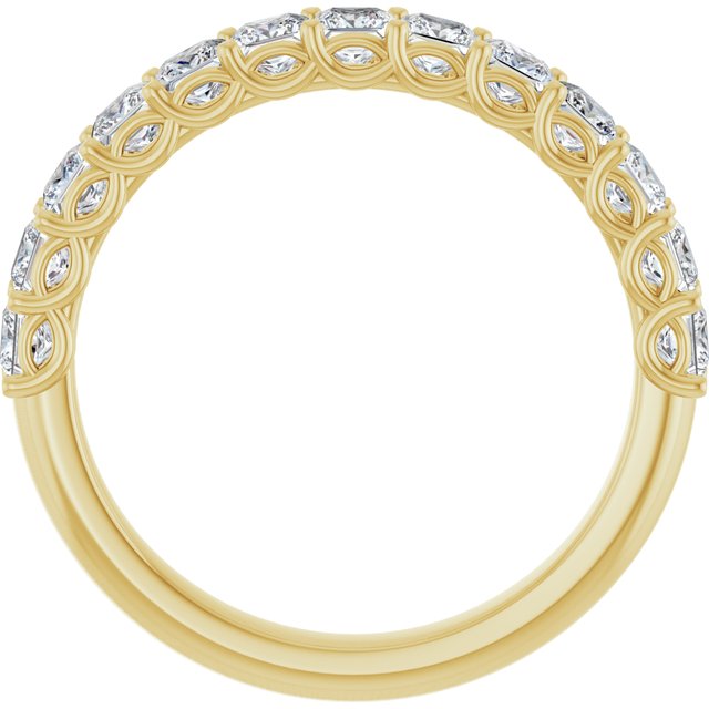 14K Yellow 1/2 CTW Natural Diamond Anniversary Band