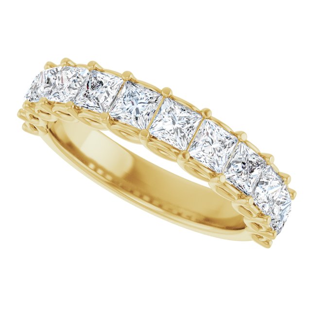 14K Yellow 1/2 CTW Natural Diamond Anniversary Band