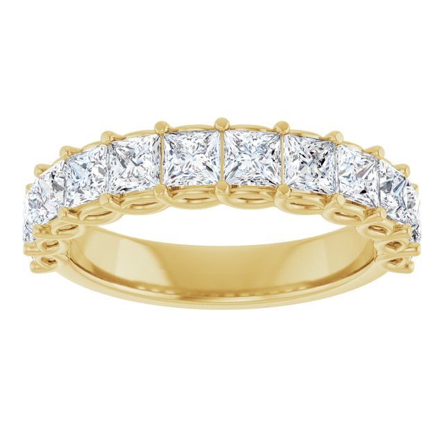 14K Yellow Gold 1/2 CTW Natural Diamond Anniversary Ring