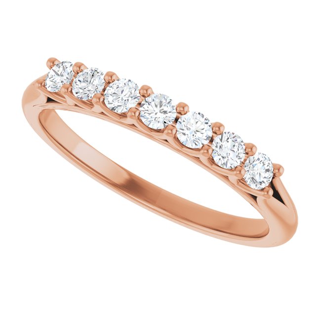 14K Yellow Gold 3/8 CTW Natural Diamond Anniversary Band