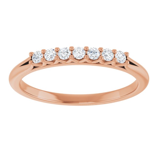 14K Yellow Gold 3/8 CTW Natural Diamond Anniversary Band