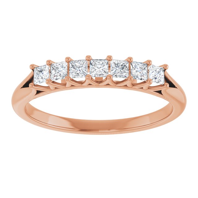 14K Yellow Gold 3/8 CTW Natural Diamond Anniversary Band