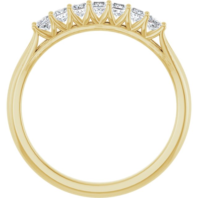 14K Yellow 3/8 CTW Natural Diamond Anniversary Band