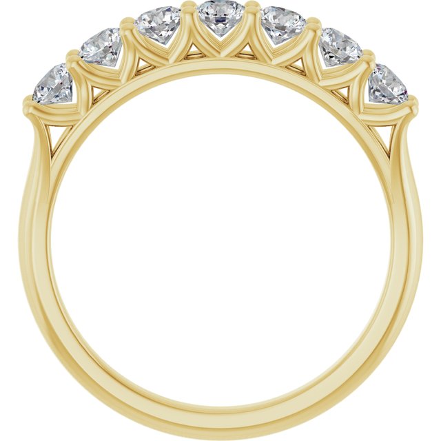 14K Yellow 3/8 CTW Natural Diamond Anniversary Band