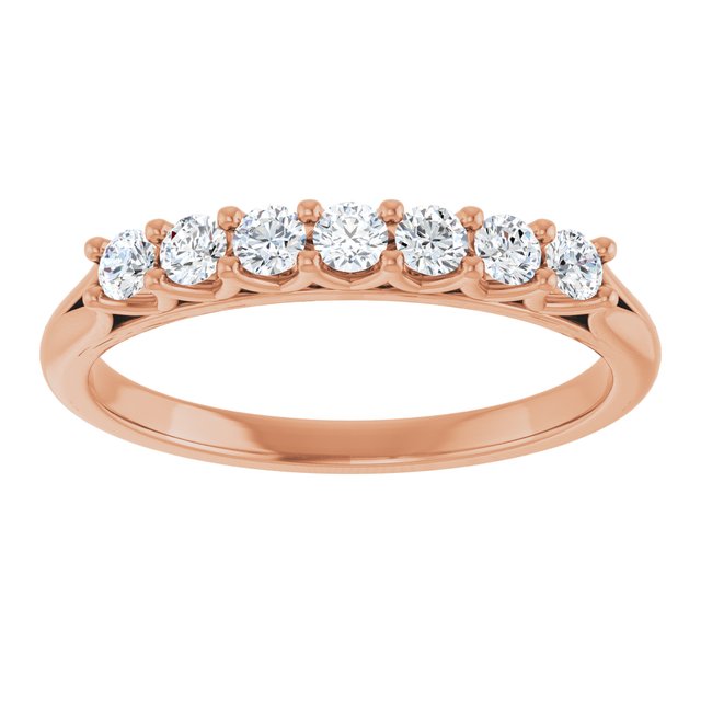 14K Yellow Gold 3/8 CTW Natural Diamond Anniversary Band