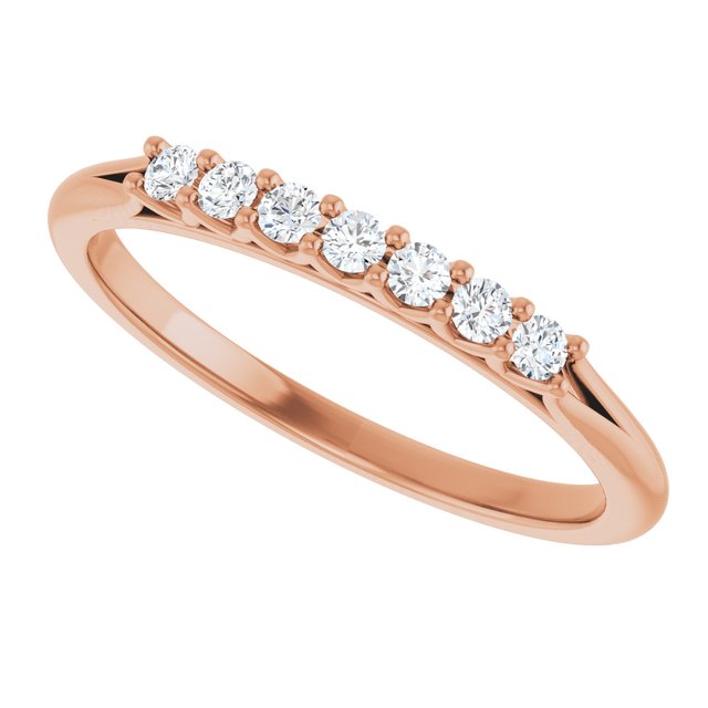 14K Yellow Gold 3/8 CTW Natural Diamond Anniversary Band