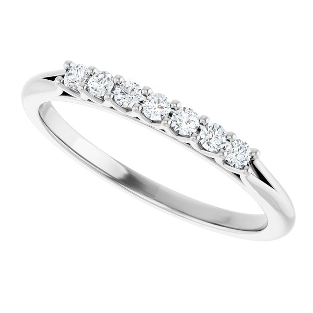 14K Yellow 3/8 CTW Natural Diamond Anniversary Band