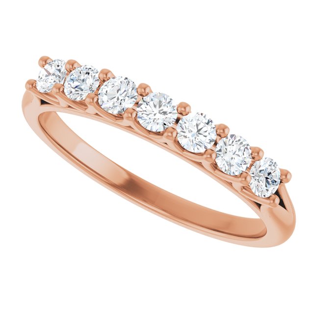 14K Yellow Gold 3/8 CTW Natural Diamond Anniversary Band