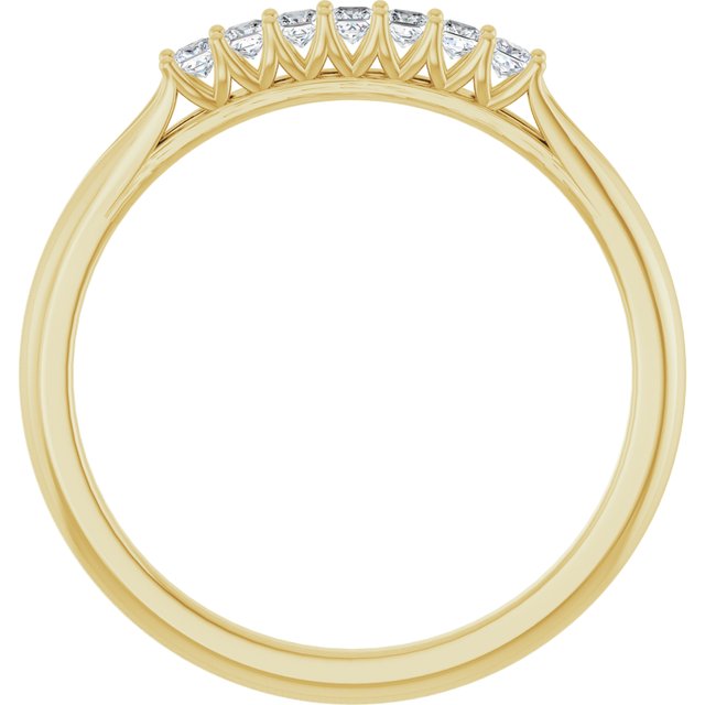 14K Yellow Gold 3/8 CTW Natural Diamond Anniversary Band