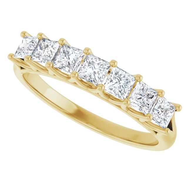 14K Yellow 3/8 CTW Natural Diamond Anniversary Band