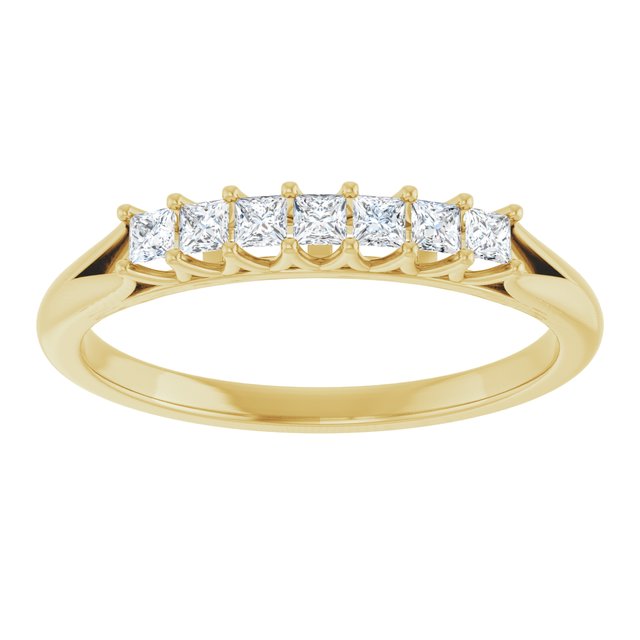 14K Yellow Gold 3/8 CTW Natural Diamond Anniversary Band