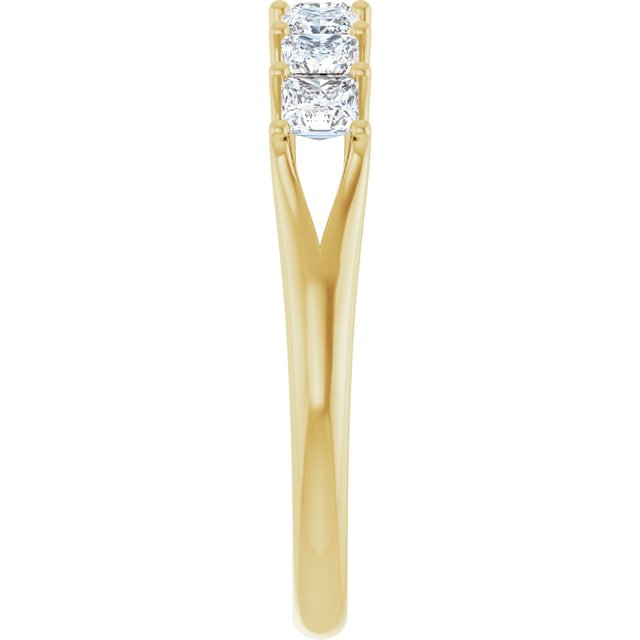 14K Yellow Gold 3/8 CTW Natural Diamond Anniversary Band