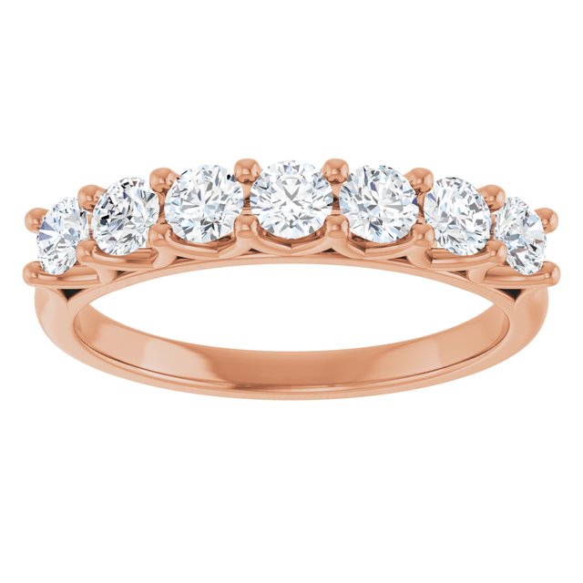 14K Yellow Gold 3/8 CTW Natural Diamond Anniversary Band