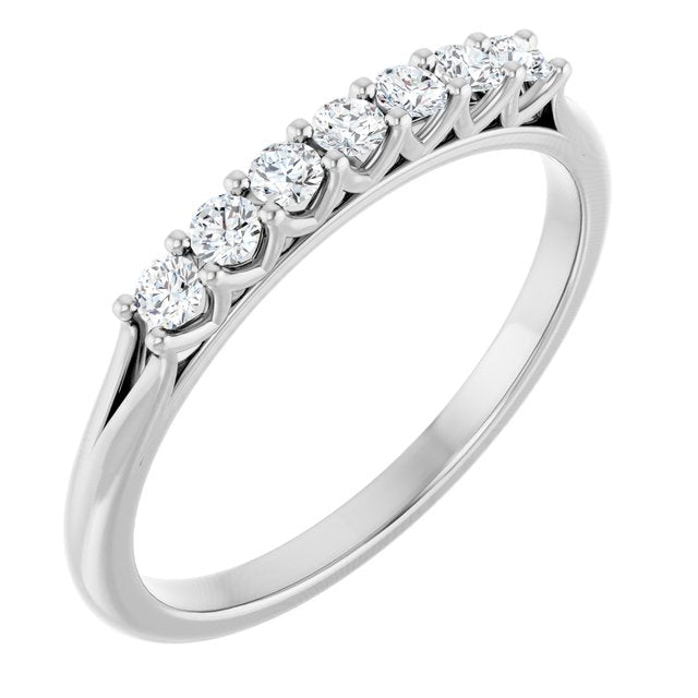 14K Yellow 3/8 CTW Natural Diamond Anniversary Band