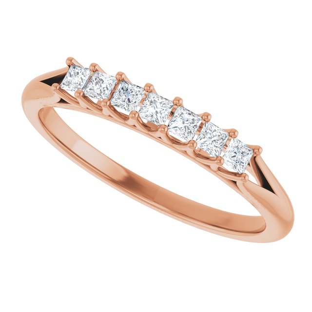 14K Yellow Gold 3/8 CTW Natural Diamond Anniversary Band