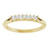 14K Yellow 3/8 CTW Natural Diamond Anniversary Band