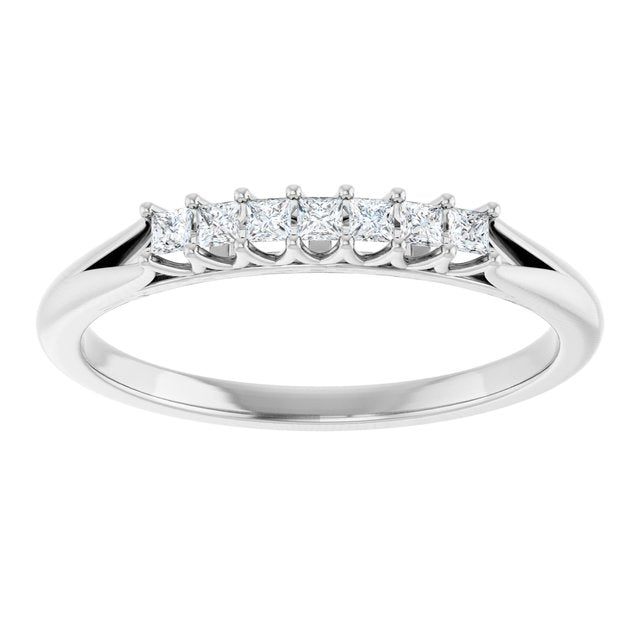 14K Yellow 3/8 CTW Natural Diamond Anniversary Band