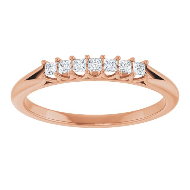 14K Yellow Gold 3/8 CTW Natural Diamond Anniversary Band