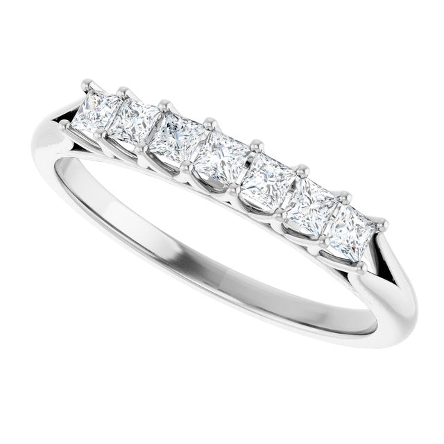 14K Yellow 3/8 CTW Natural Diamond Anniversary Band