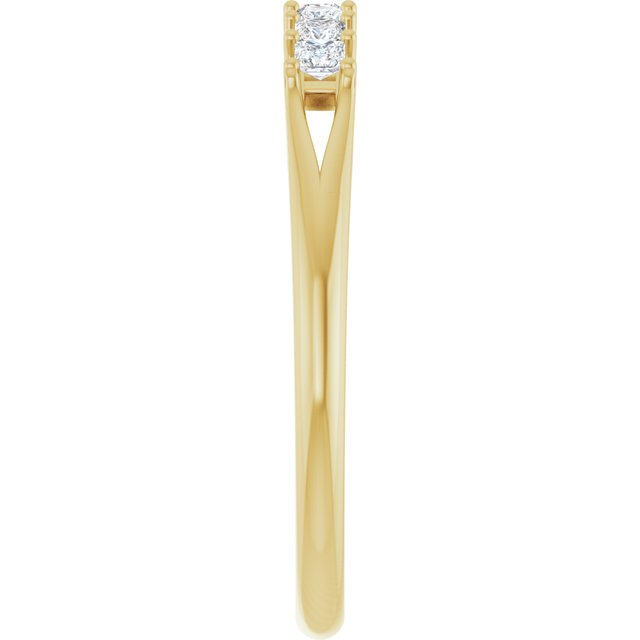 14K Yellow Gold 3/8 CTW Natural Diamond Anniversary Band