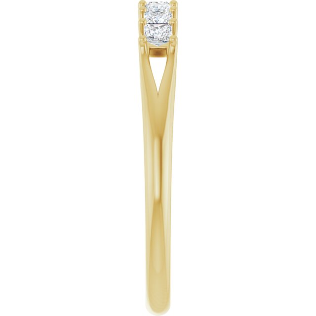 14K Yellow 3/8 CTW Natural Diamond Anniversary Band