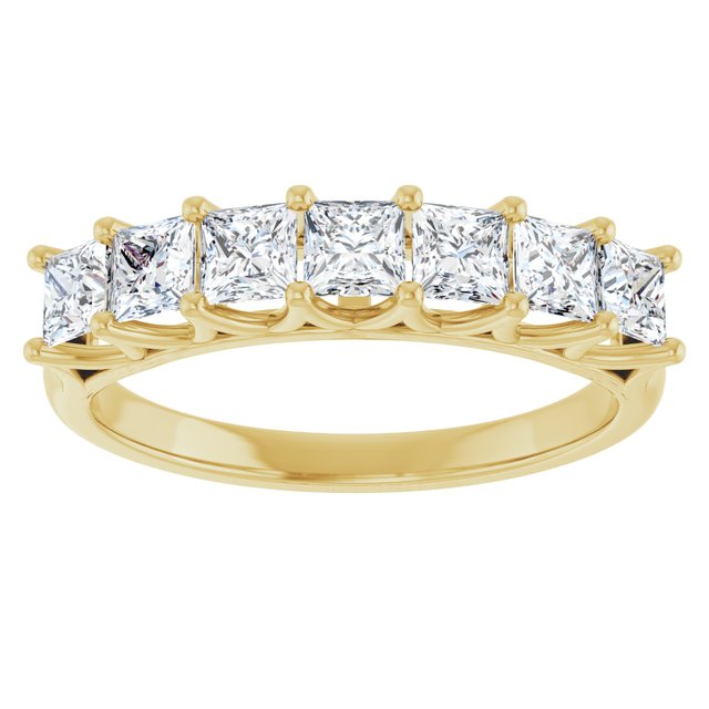 14K Yellow Gold 3/8 CTW Natural Diamond Anniversary Band