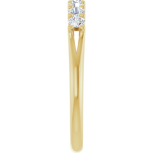 14K Yellow 3/8 CTW Natural Diamond Anniversary Band