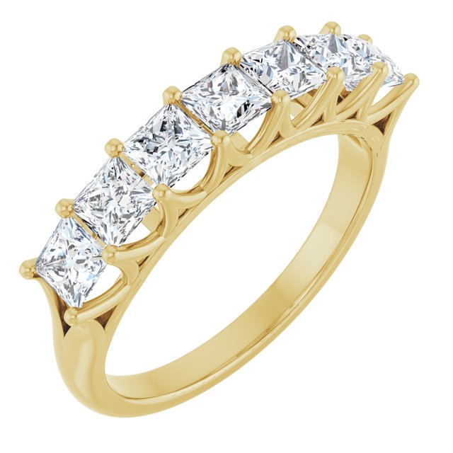 14K Yellow Gold 3/8 CTW Natural Diamond Anniversary Band