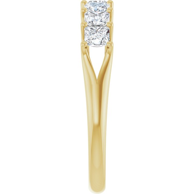 14K Yellow 3/8 CTW Natural Diamond Anniversary Band