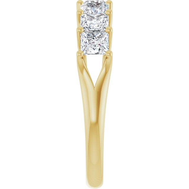 14K Yellow 3/8 CTW Natural Diamond Anniversary Band