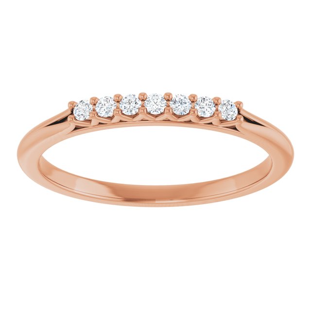 14K Yellow Gold 3/8 CTW Natural Diamond Anniversary Band