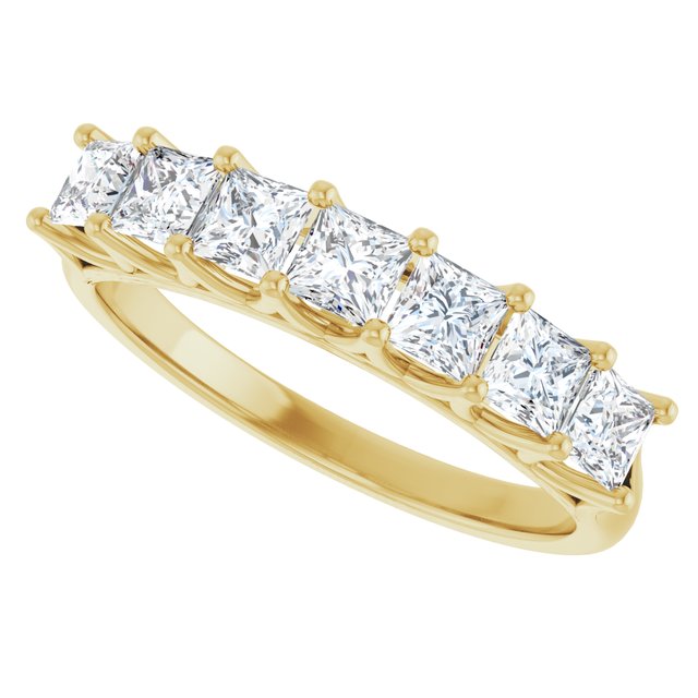 14K Yellow 3/8 CTW Natural Diamond Anniversary Band