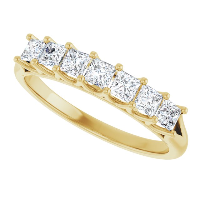 14K Yellow 3/8 CTW Natural Diamond Anniversary Band