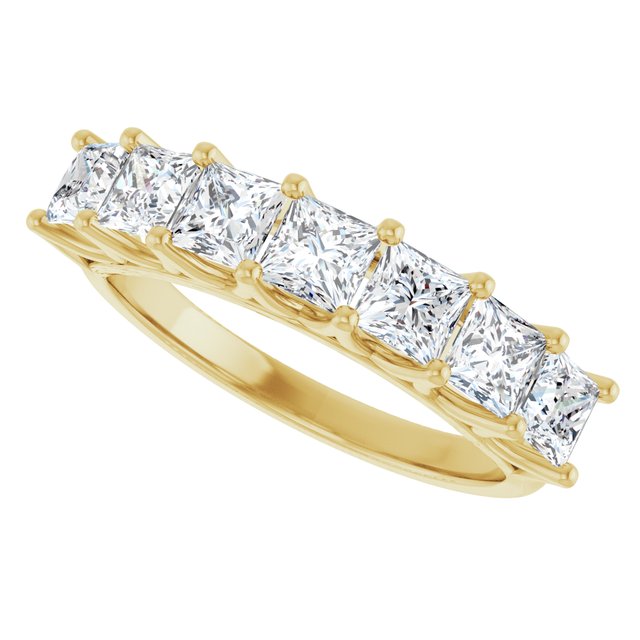 14K Yellow Gold 3/8 CTW Natural Diamond Anniversary Band