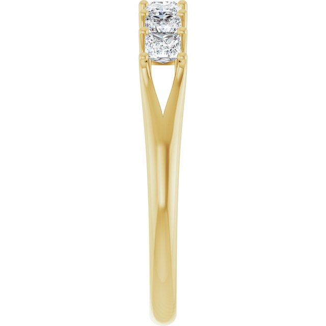 14K Yellow Gold 3/8 CTW Natural Diamond Anniversary Band