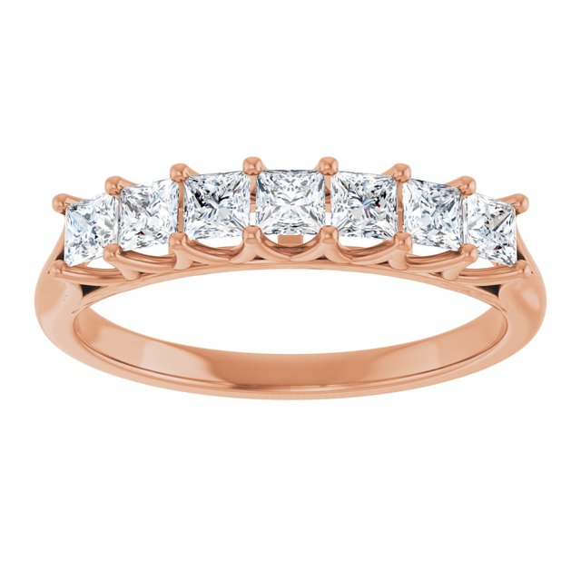 14K Yellow Gold 3/8 CTW Natural Diamond Anniversary Band