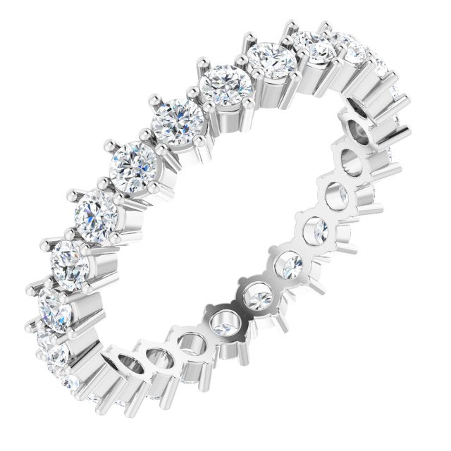 14K Gold Natural Diamond Eternity Band - Options Available