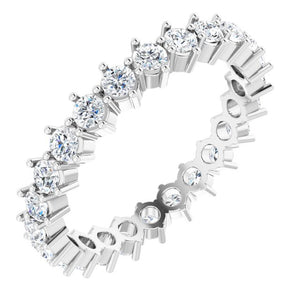 14K Gold Natural Diamond Eternity Band - Options Available