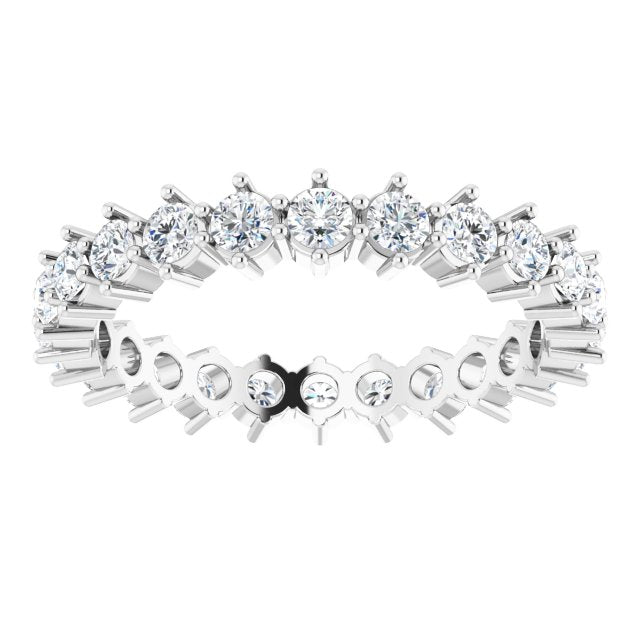 14K Gold Natural Diamond Eternity Band - Options Available