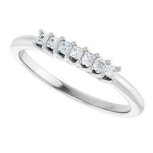14K Yellow Gold 1/10 CTW Natural Diamond Anniversary Band - Elegant Design