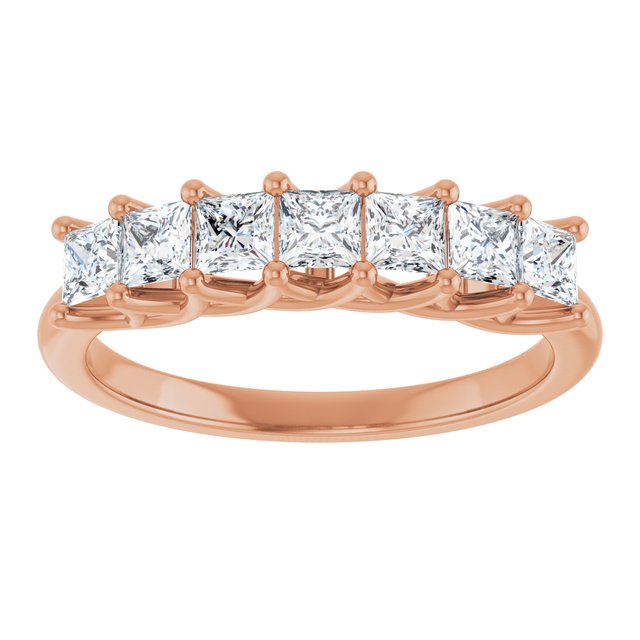 14K Yellow Gold, 1/10 CTW Natural Diamond Anniversary Band - Elegant Design