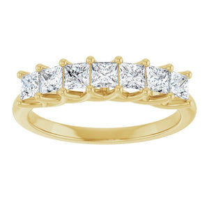 14K Yellow Gold 1/10 CTW Natural Diamond Anniversary Band - Elegant Design