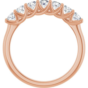 14K Yellow Gold 1/10 CTW Natural Diamond Anniversary Band - Elegant Design