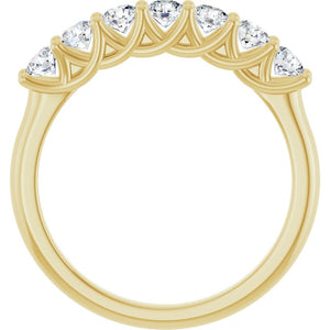 14K Yellow Gold 1/10 CTW Natural Diamond Anniversary Band - Elegant Design