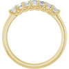 14K Yellow Gold, 1/10 CTW Natural Diamond Anniversary Band - Elegant Design