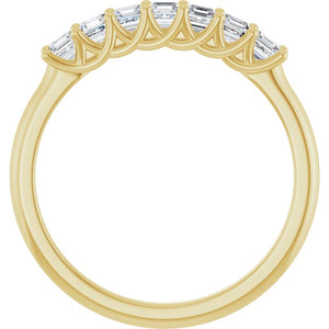 14K Yellow Gold 1/10 CTW Natural Diamond Anniversary Band - Elegant Design