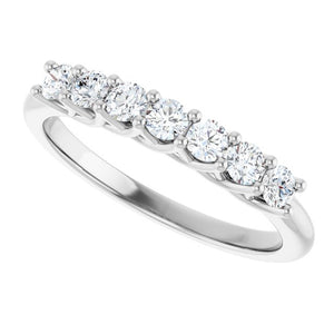 14K Yellow Gold 1/10 CTW Natural Diamond Anniversary Band - Elegant Design