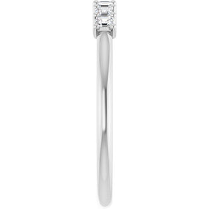 14K Yellow Gold 1/10 CTW Natural Diamond Anniversary Band - Elegant Design