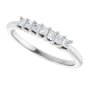 14K Yellow Gold 1/10 CTW Natural Diamond Anniversary Band - Elegant Design